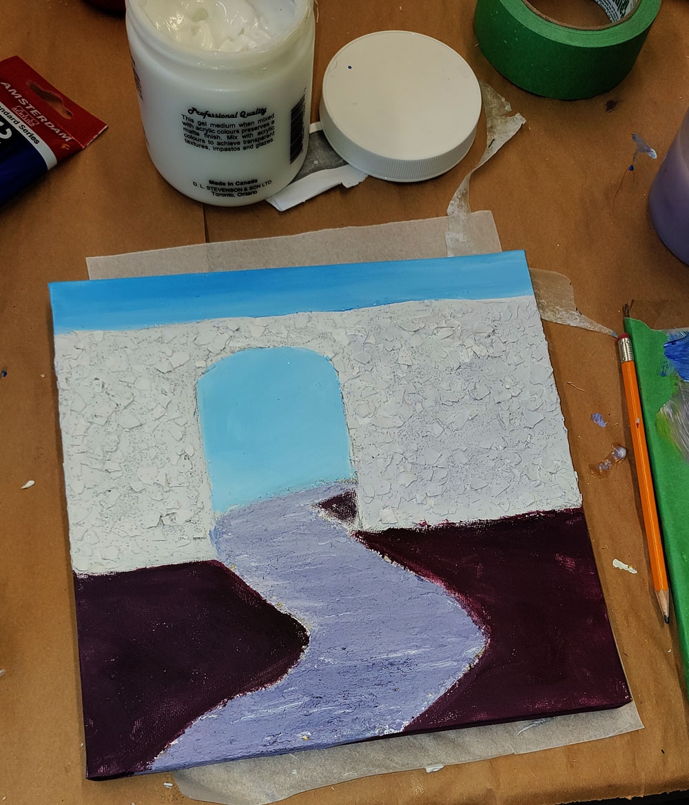 From the Acrylics 1 and 2 class at City Arts