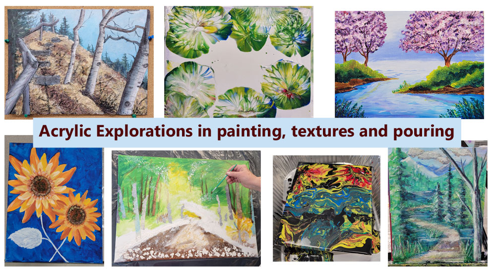 samples of Acrylic Exploration Student Work