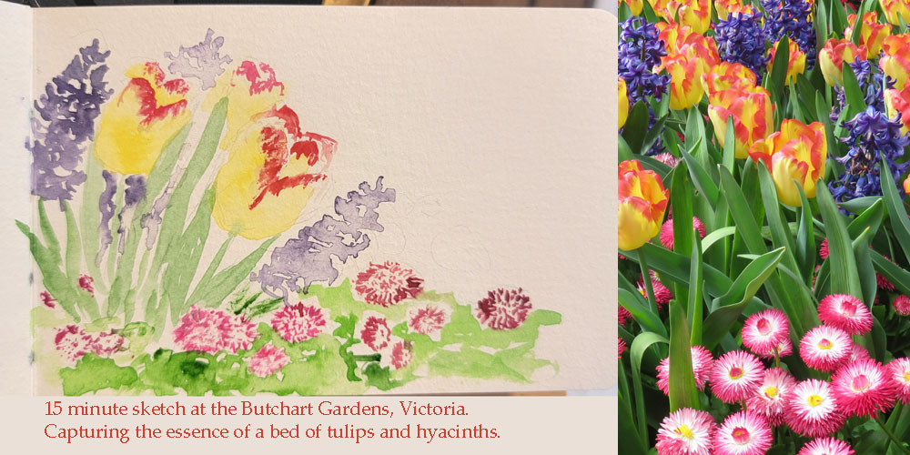sketch ButchartGardens