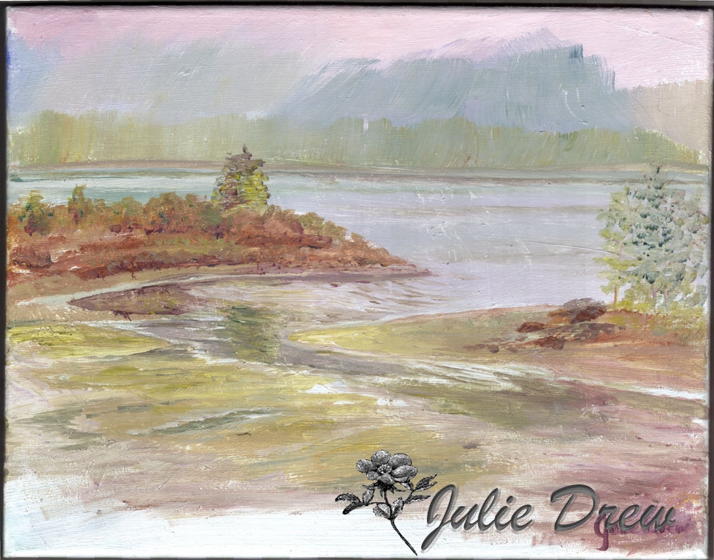 Watercolor, 11x14 in, Acrylic on Canvas, Julie Drew